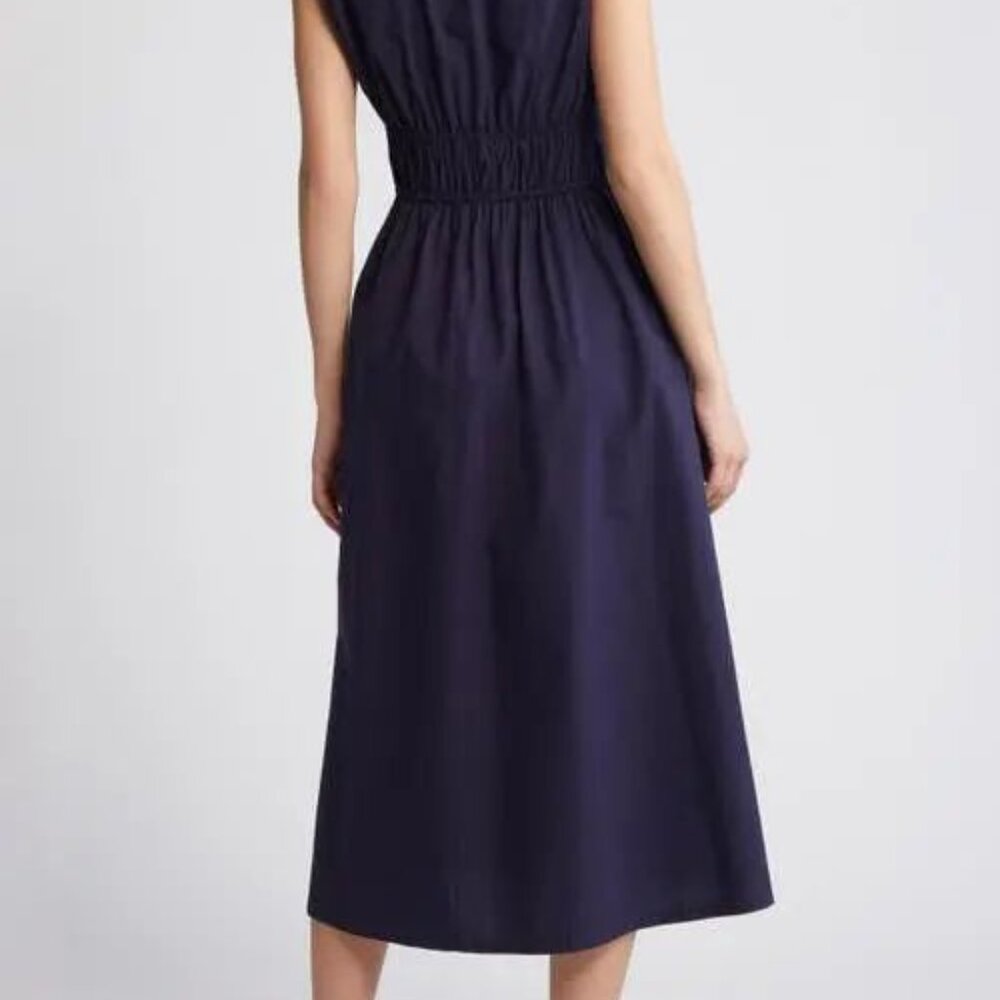 NWT Xirena CYRA Midi Dress in Darkest Navy Size L - Picture 4 of 7